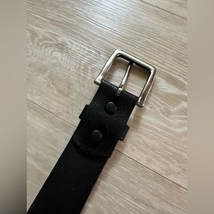 Harley Davidson black leather belt with buckle mens size 36